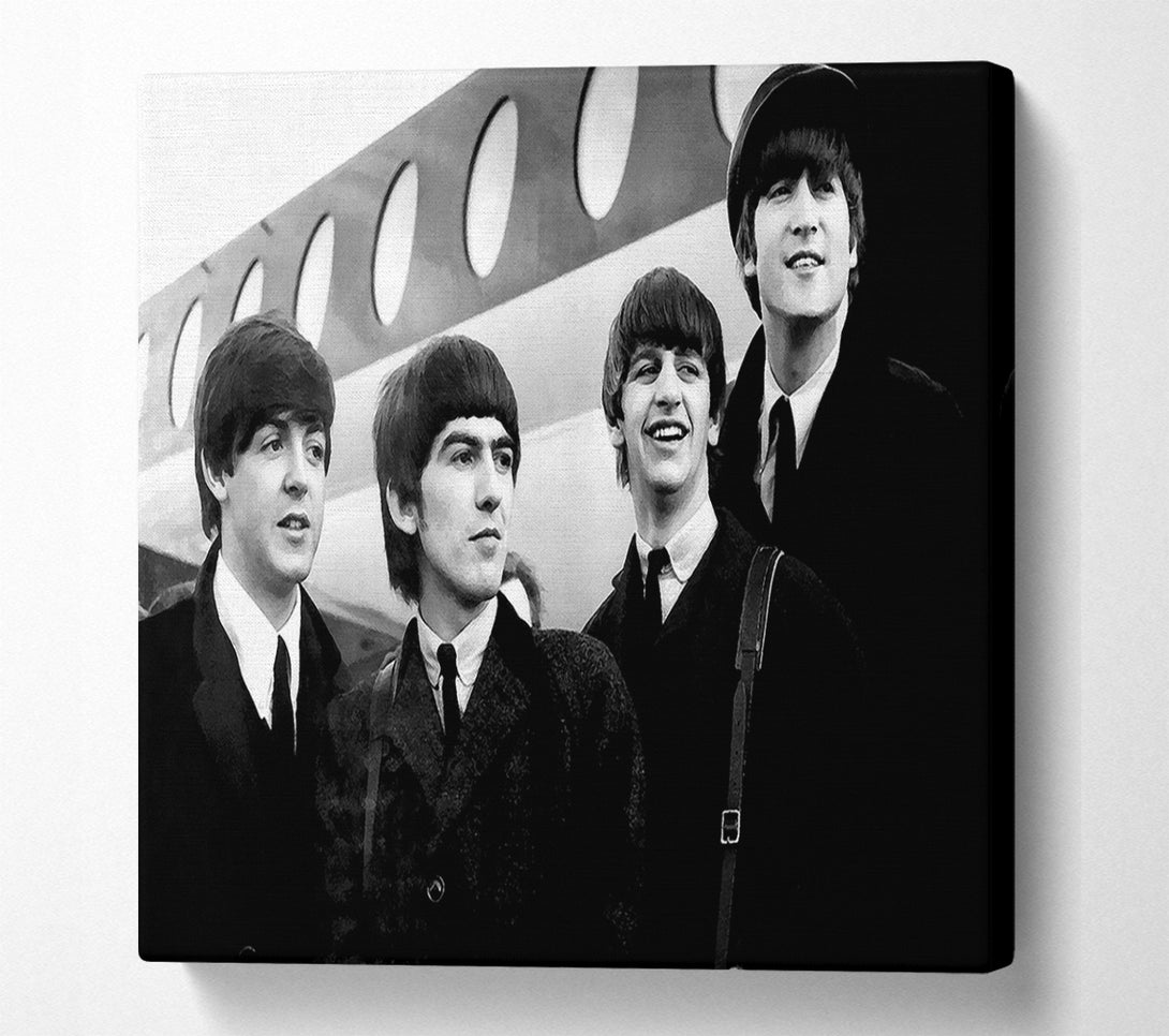  A Canvas Print of The Beatles Just Landed Canvas Print