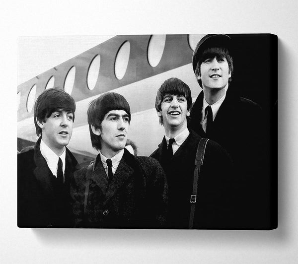  A Canvas Print of The Beatles Just Landed Canvas Print