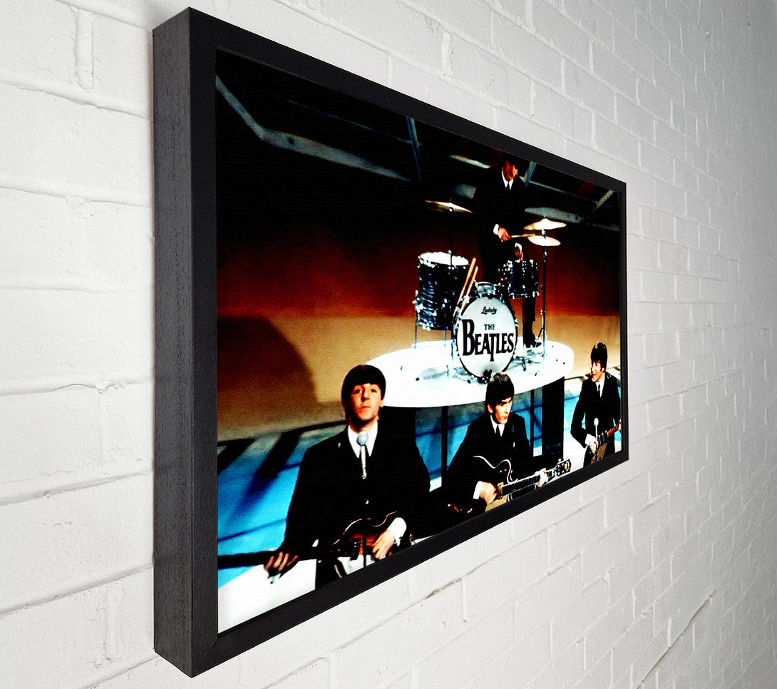  A Canvas Print of The Beatles On Stage Canvas Print