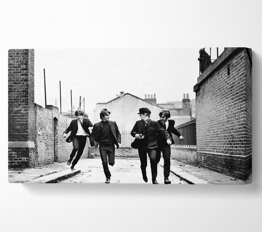 A Canvas Print of The Beatles Running Canvas Art
