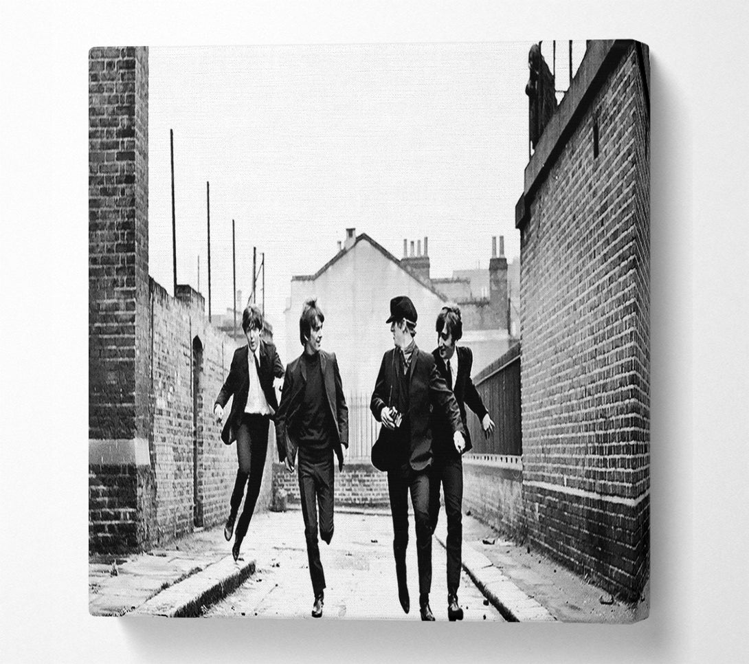  A Canvas Print of The Beatles Running Canvas Art