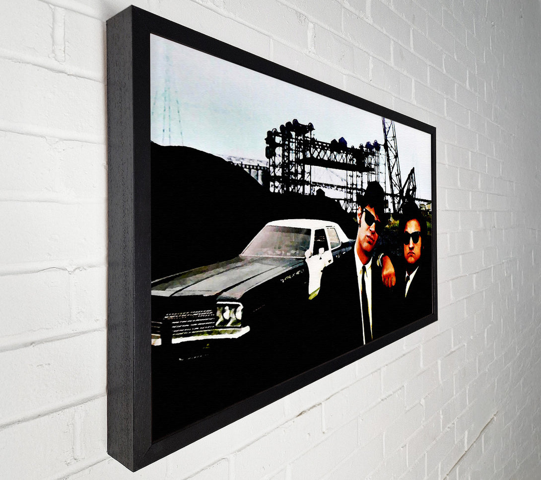  A Canvas Print of The Blues Brothers Police Car Canvas Print