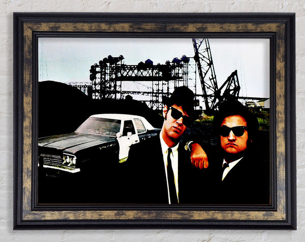 The Blues Brothers Police Car Framed Print