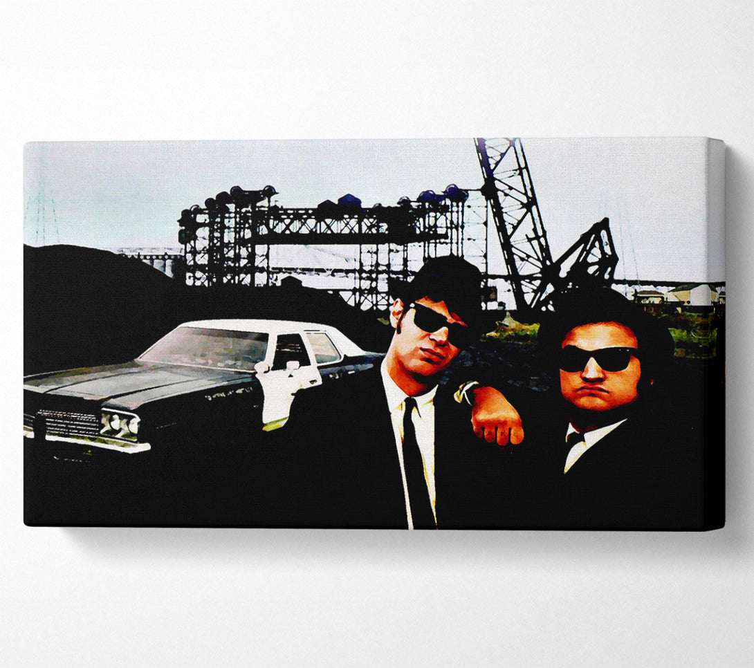  A Canvas Print of The Blues Brothers Police Car Canvas Print