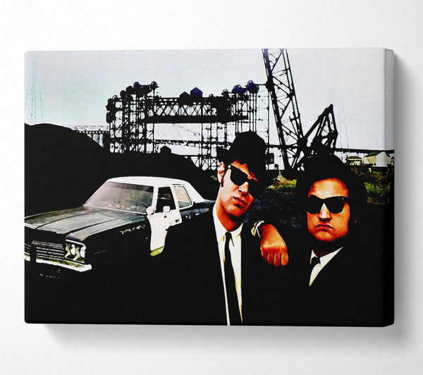  A Canvas Print of The Blues Brothers Police Car Canvas Print