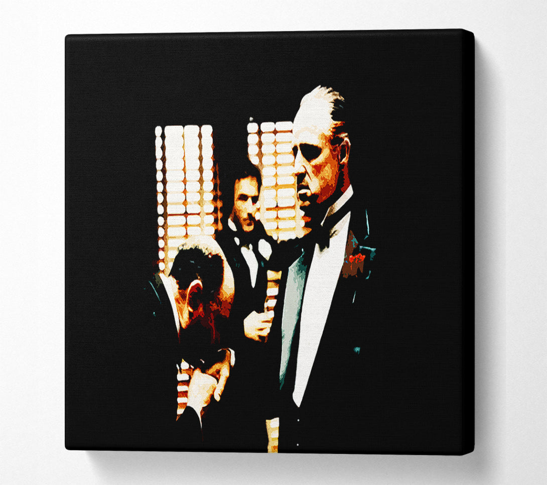  A Canvas Print of The Godfather Kiss Of Respect Canvas Wall Art
