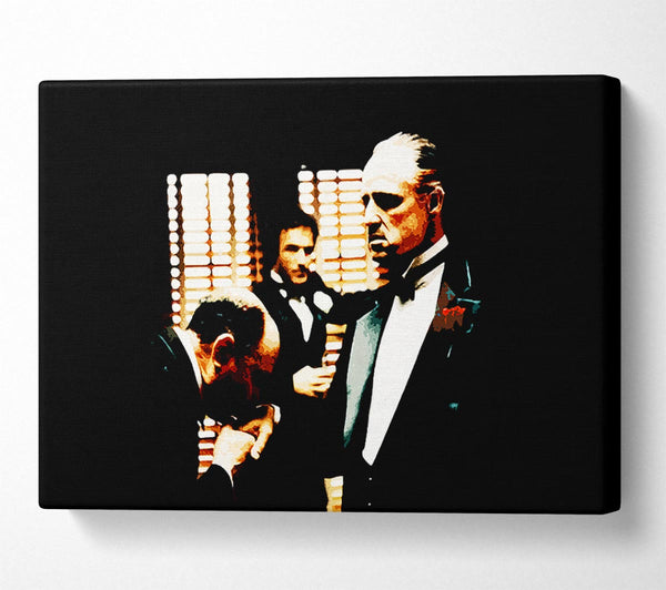  A Canvas Print of The Godfather Kiss Of Respect Canvas Wall Art
