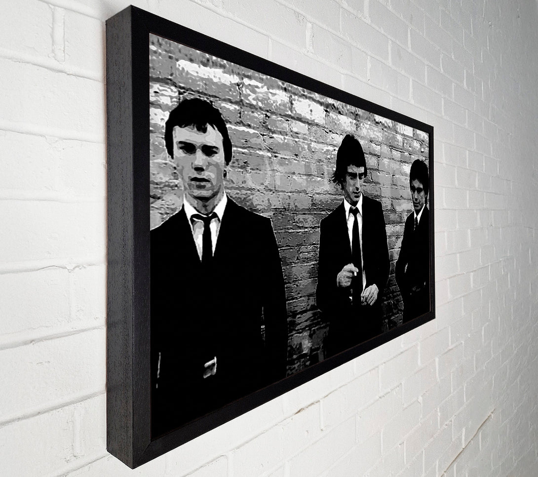  A Canvas Print of The Jam Retro B n W Canvas Wall Art