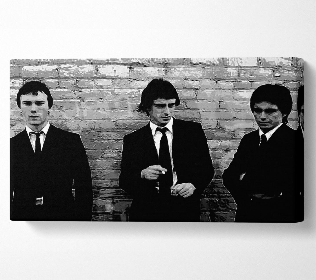 A Canvas Print of The Jam Retro B n W Canvas Wall Art