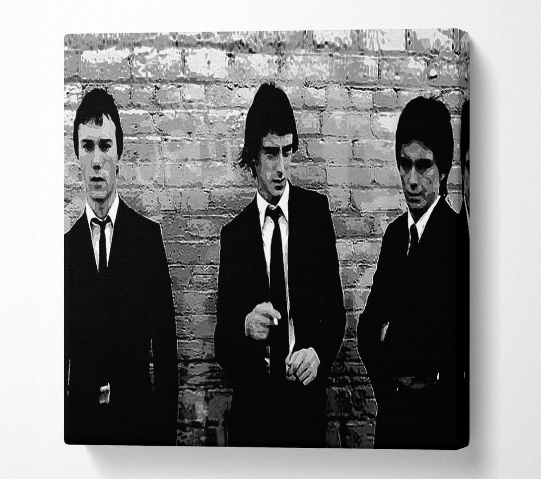  A Canvas Print of The Jam Retro B n W Canvas Wall Art