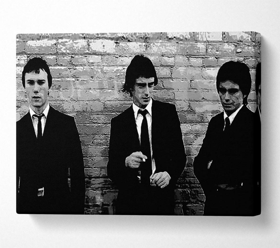  A Canvas Print of The Jam Retro B n W Canvas Wall Art