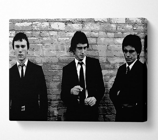  A Canvas Print of The Jam Retro B n W Canvas Wall Art