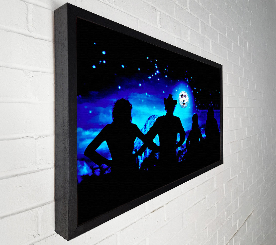  A Canvas Print of The Mighty Boosh Moon Face Canvas Print