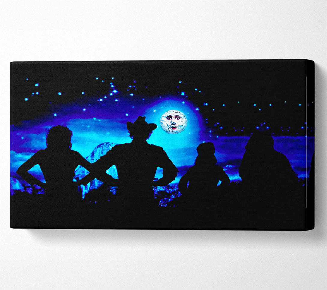  A Canvas Print of The Mighty Boosh Moon Face Canvas Print