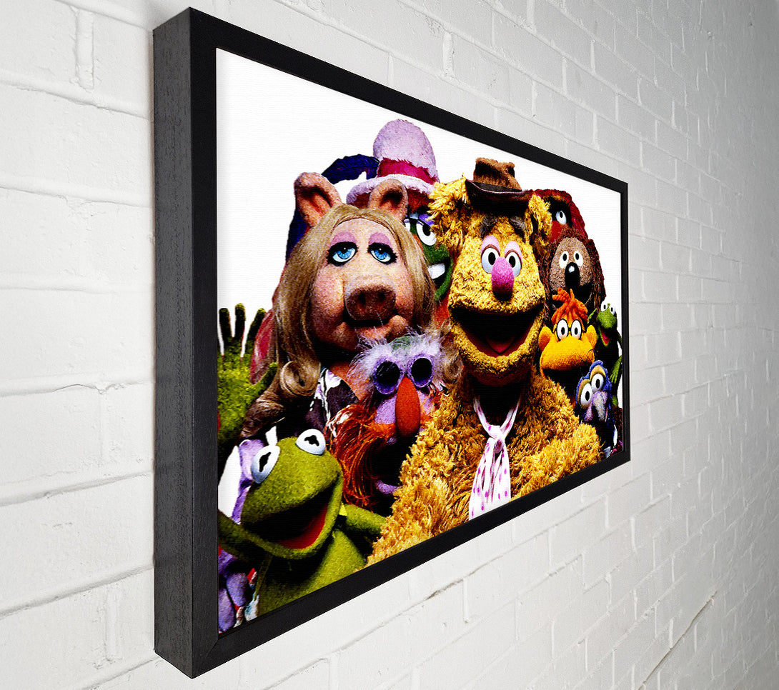 A Canvas Print of The Muppets Crew Retro 1970s Canvas Print
