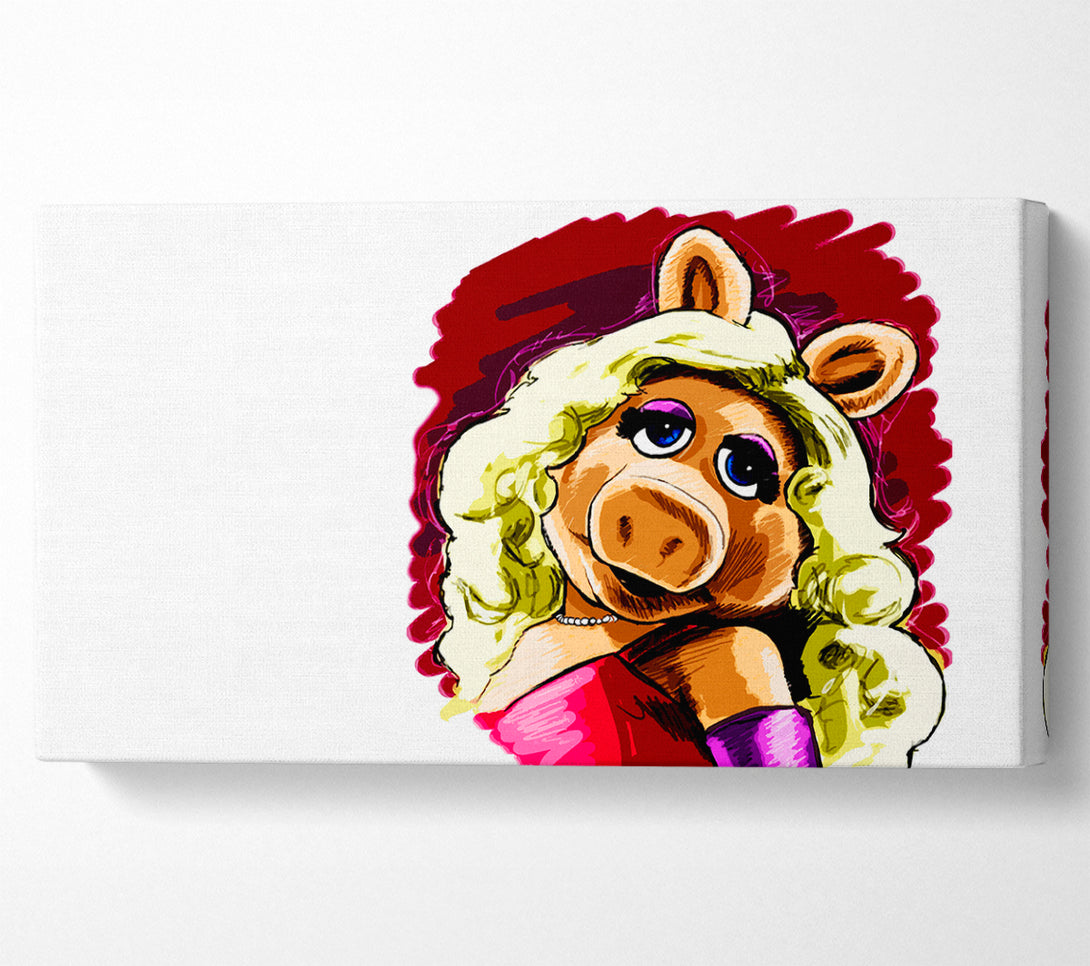  A Canvas Print of The Muppets Miss Piggy Canvas Art
