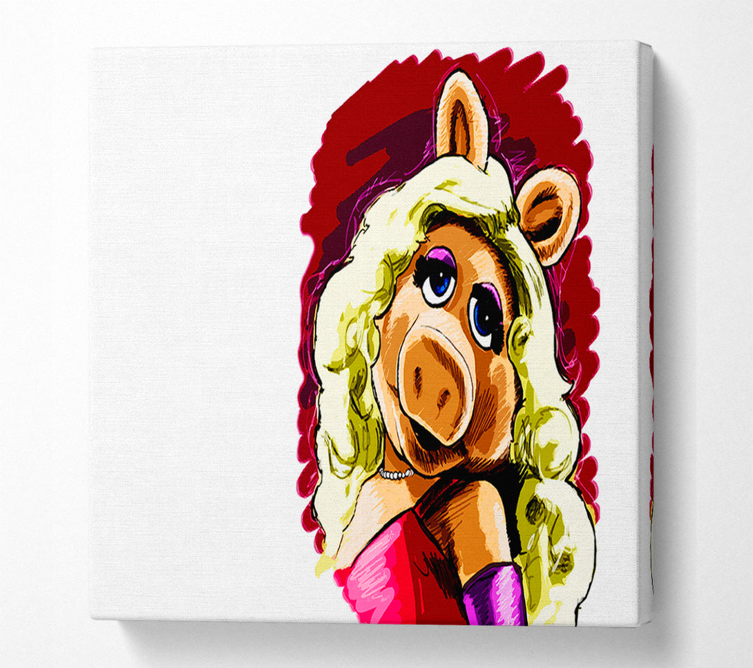  A Canvas Print of The Muppets Miss Piggy Canvas Art