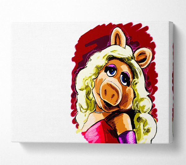  A Canvas Print of The Muppets Miss Piggy Canvas Art