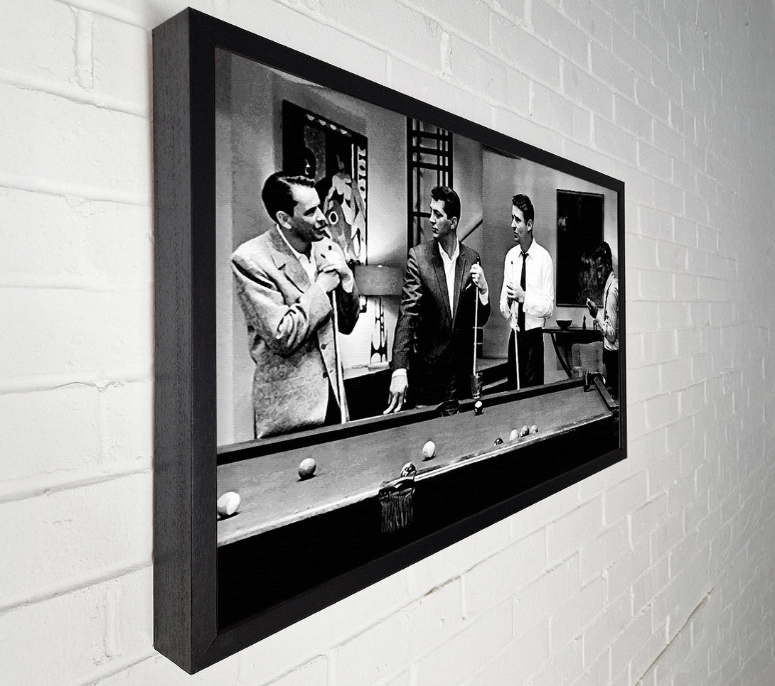  A Canvas Print of The Rat Pack 4 Playing Pool Canvas Wall Art