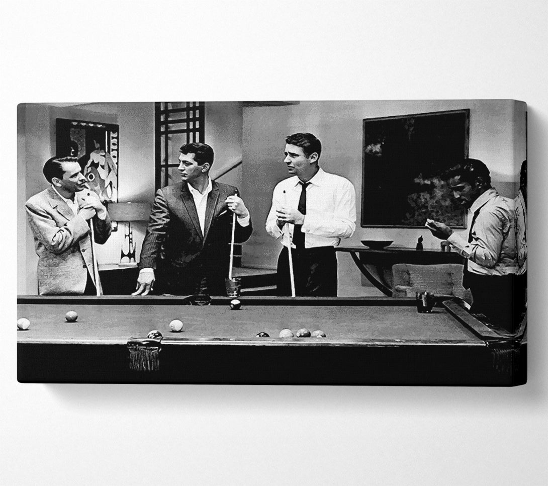  A Canvas Print of The Rat Pack 4 Playing Pool Canvas Wall Art