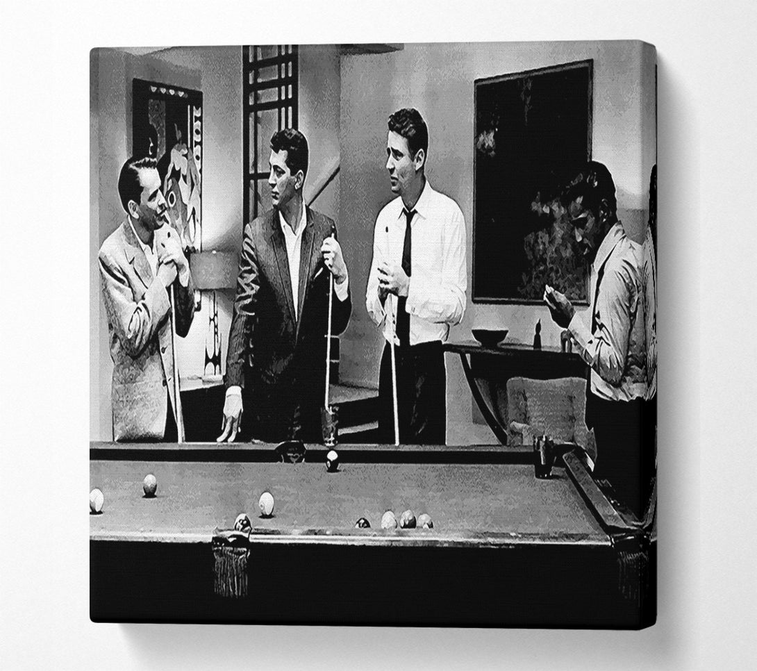 A Canvas Print of The Rat Pack 4 Playing Pool Canvas Wall Art