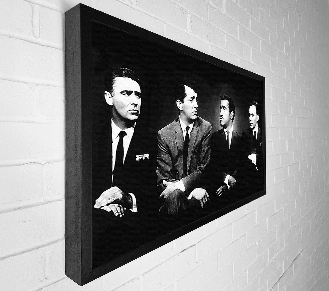  A Canvas Print of The Rat pack B n W Canvas Wall Art