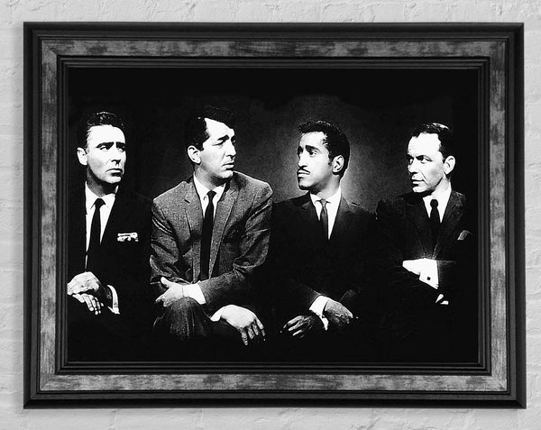 The Rat pack B n W Framed Print