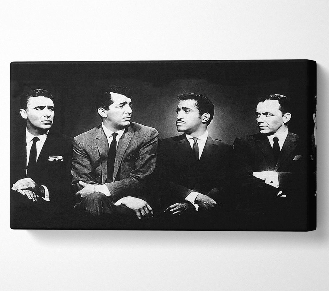  A Canvas Print of The Rat pack B n W Canvas Wall Art