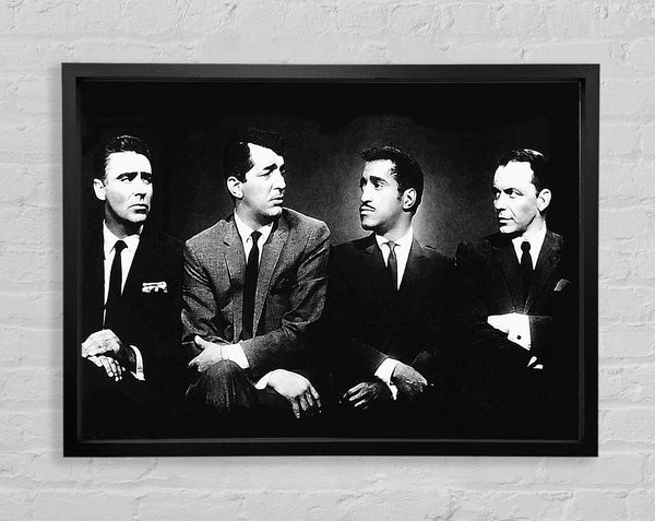 The Rat pack B n W Framed Print