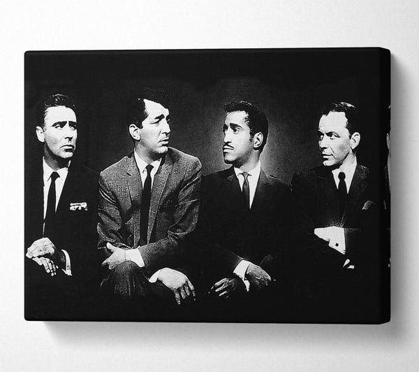  A Canvas Print of The Rat pack B n W Canvas Wall Art
