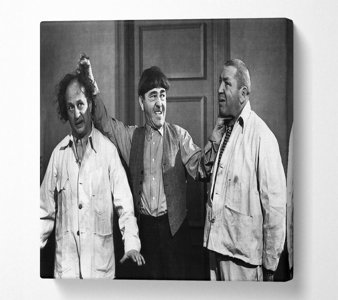  A Canvas Print of The Three Stooges Ear Twist Canvas Wall Art