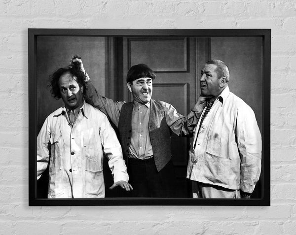 The Three Stooges Ear Twist Framed Print