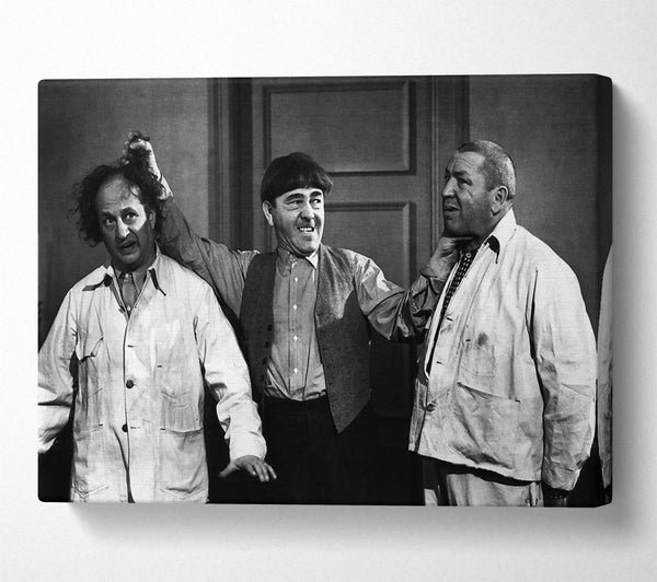  A Canvas Print of The Three Stooges Ear Twist Canvas Wall Art