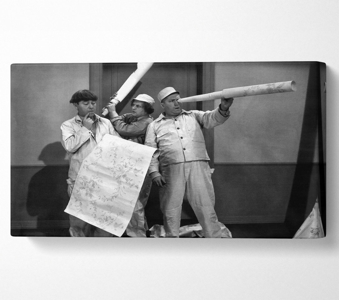 A Canvas Print of The Three Stooges Eye Piece Canvas Art