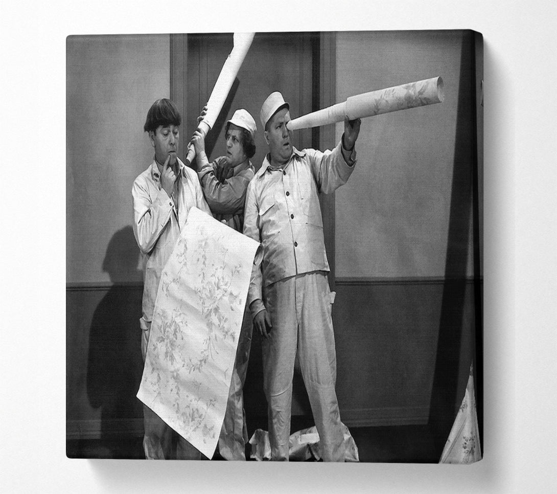  A Canvas Print of The Three Stooges Eye Piece Canvas Art