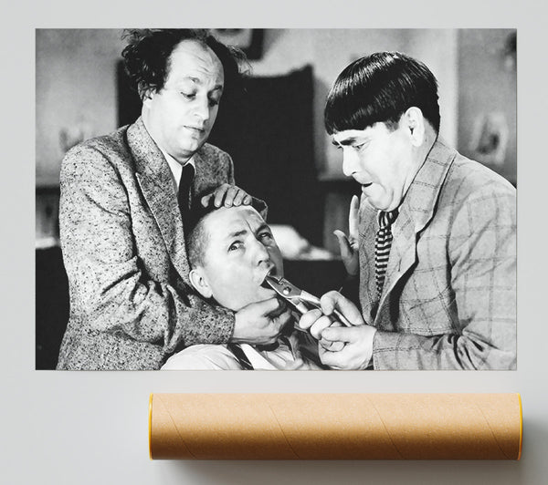 The Three Stooges Tooth Pull Poster