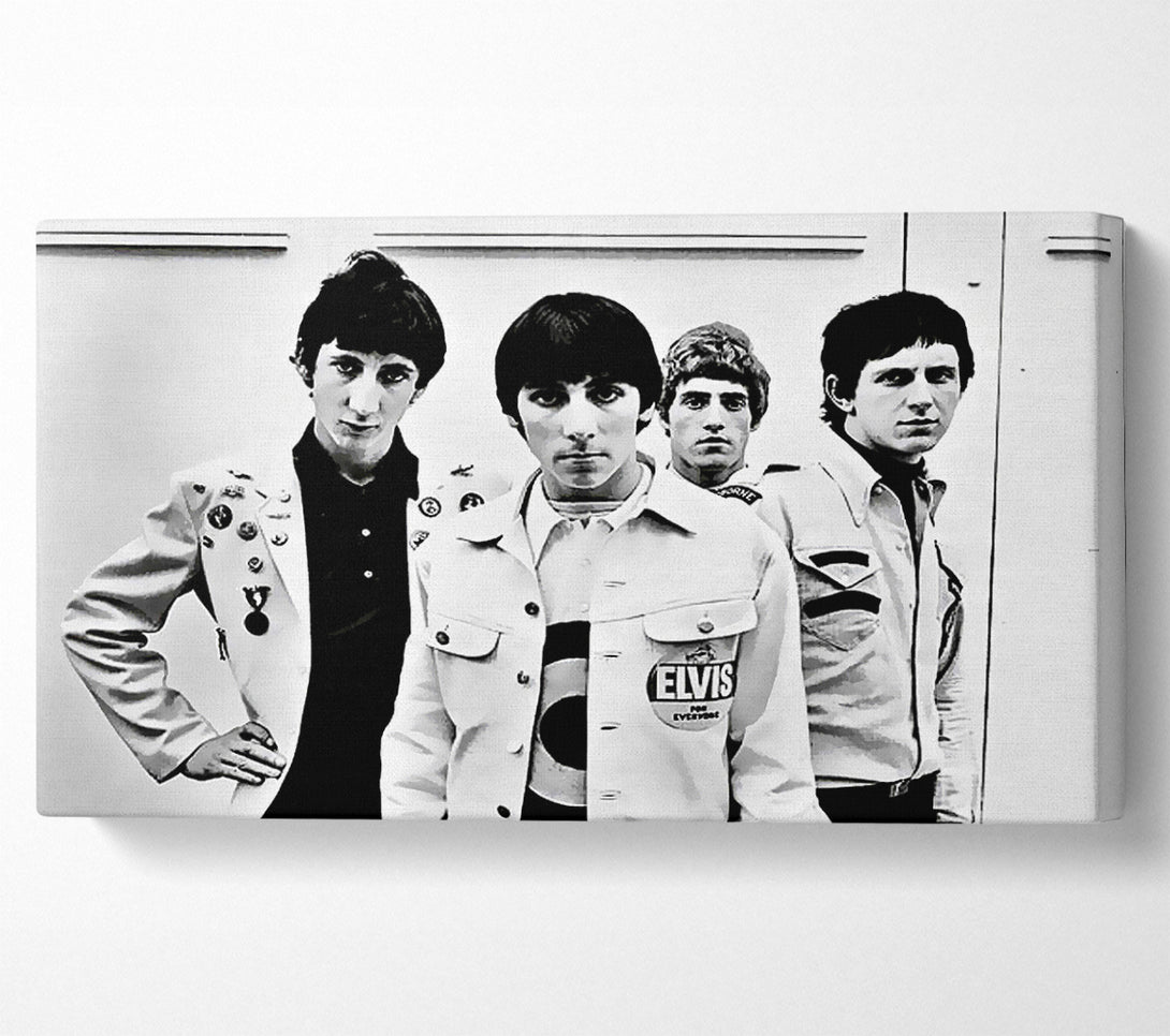  A Canvas Print of The Who Retro 1960s Canvas Art