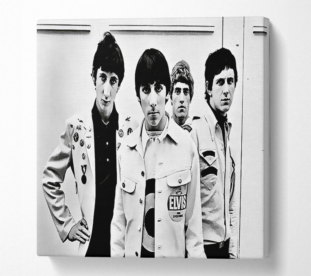  A Canvas Print of The Who Retro 1960s Canvas Art