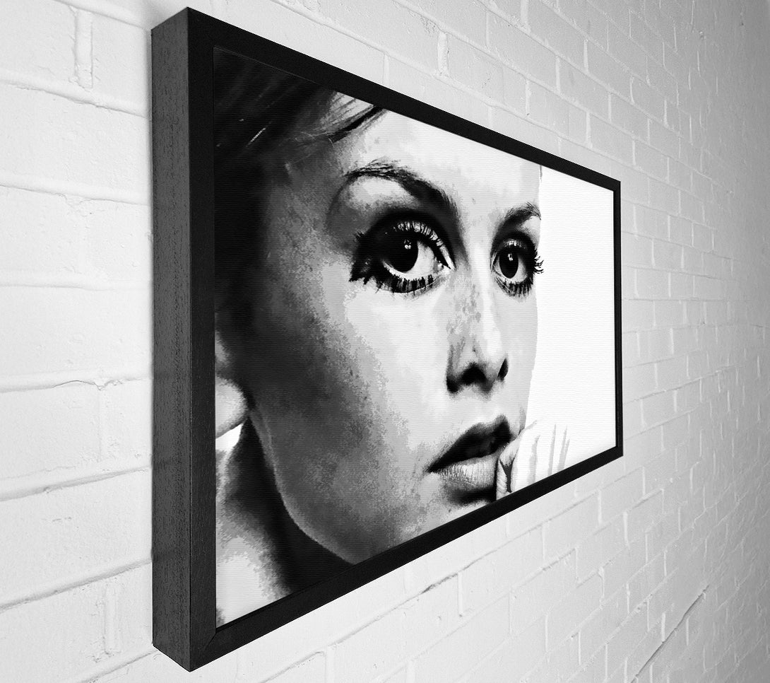  A Canvas Print of Twiggy First Top Model Canvas Print
