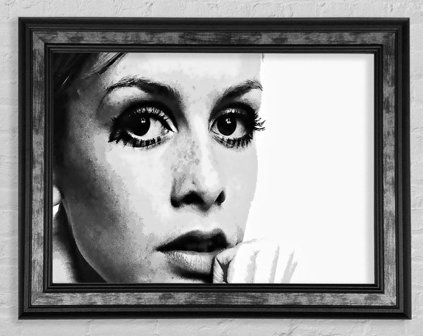 Twiggy First Top Model Framed Print