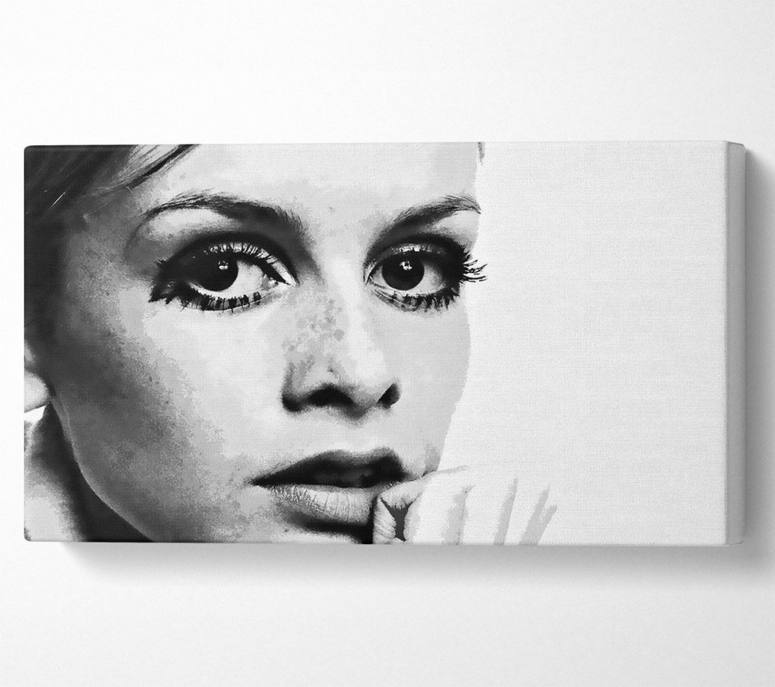  A Canvas Print of Twiggy First Top Model Canvas Print
