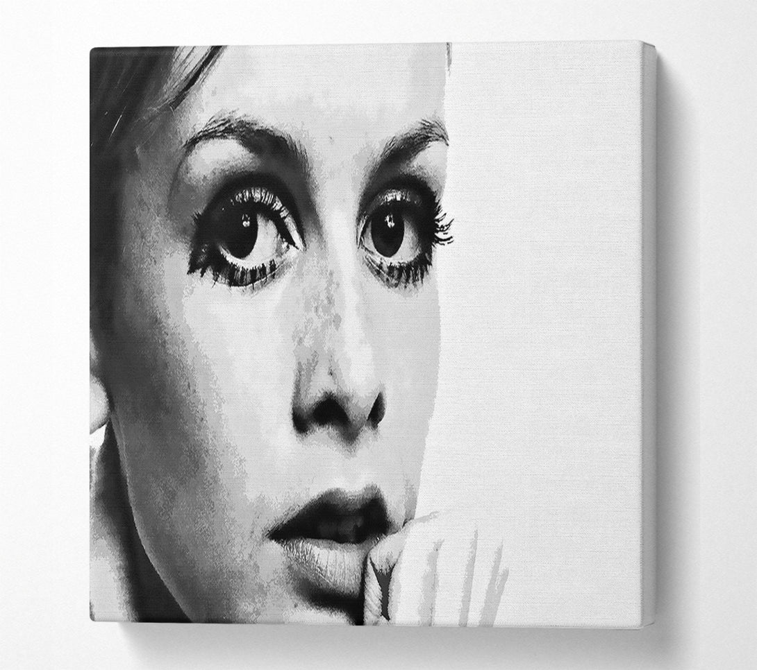  A Canvas Print of Twiggy First Top Model Canvas Print
