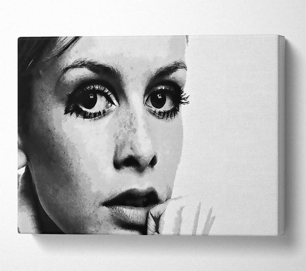  A Canvas Print of Twiggy First Top Model Canvas Print