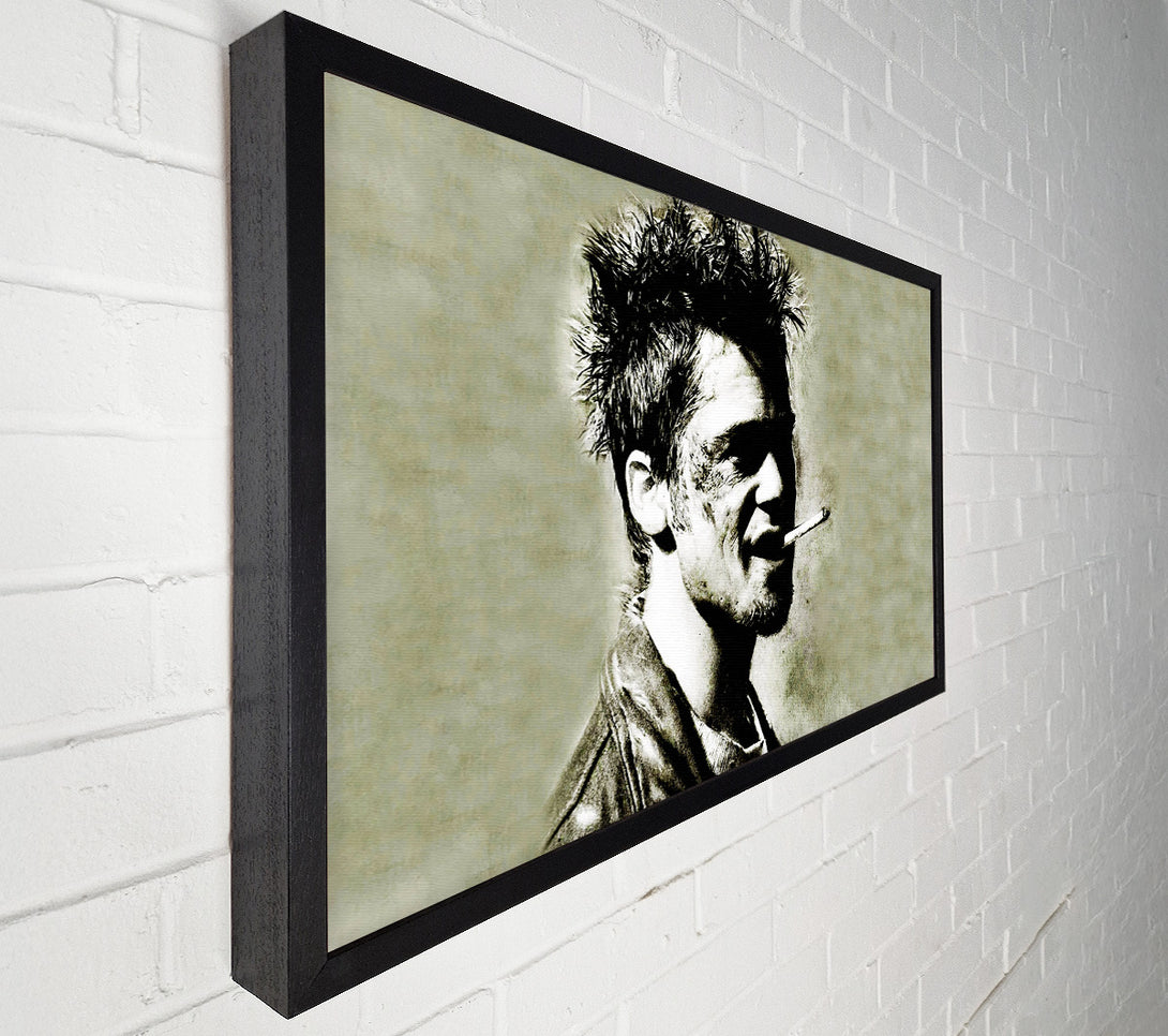  A Canvas Print of Tyler Durden Brad Pitt Canvas Print