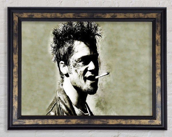 Tyler Durden Brad Pitt Framed Print