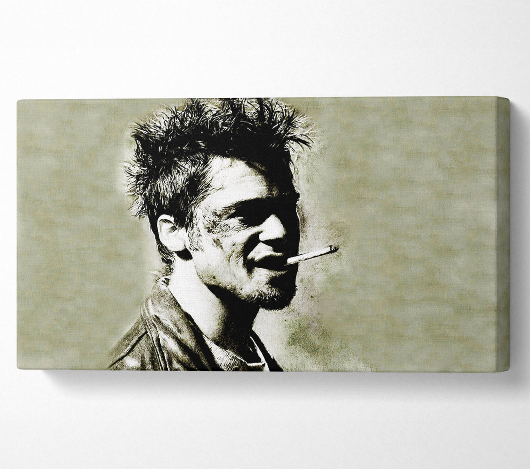  A Canvas Print of Tyler Durden Brad Pitt Canvas Print