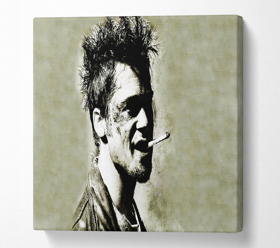  A Canvas Print of Tyler Durden Brad Pitt Canvas Print