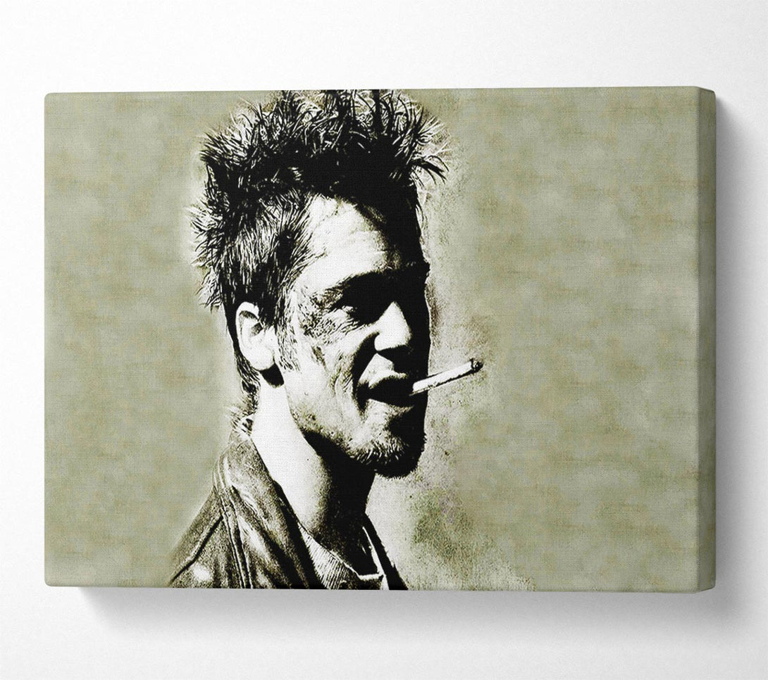  A Canvas Print of Tyler Durden Brad Pitt Canvas Print