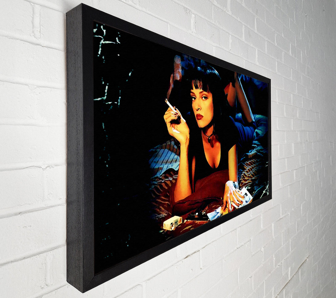  A Canvas Print of Uma Thurman Is Mia Pulp Fiction Canvas Wall Art