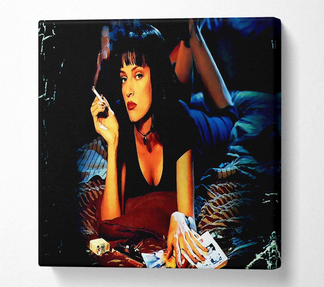  A Canvas Print of Uma Thurman Is Mia Pulp Fiction Canvas Wall Art
